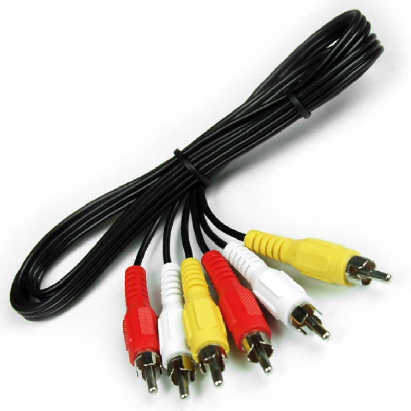 Cable de Audio Video 3X3 RCA M/M 1;8M Estereo 2