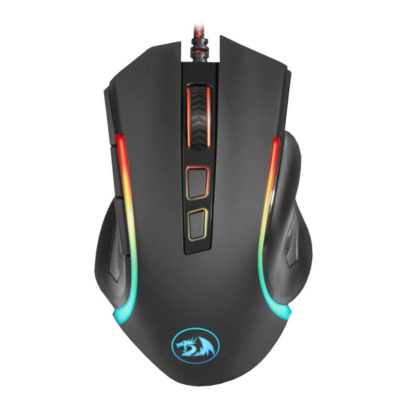 Mouse Gamer Profesional Redragon Griffin M607 RGB 8 Botones Switch Omron - Negro 2