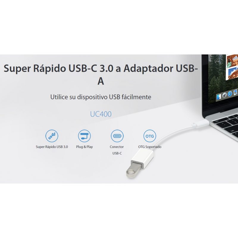 Adaptador Convertidor TP-Link UC400 De USB-A USB-C 3.0 3