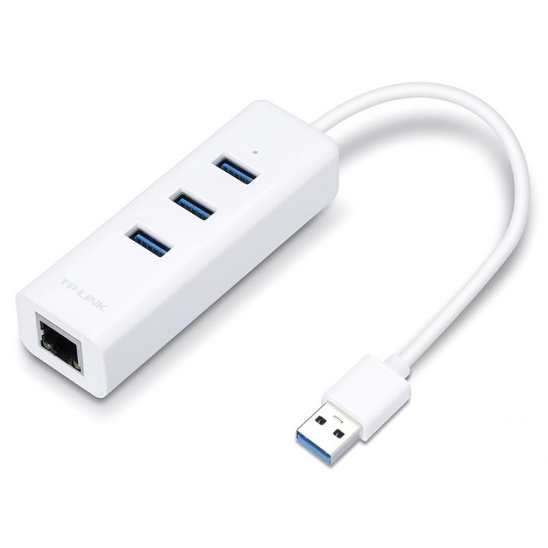 Adaptador de Red TP-Link UE330 USB 3.0 a Ethernet Gigabit + HUB USB 3.0 1