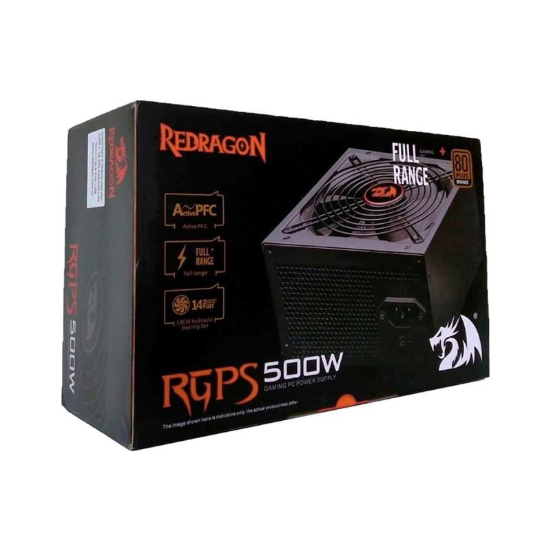 Fuente Redragon RPGS GC-PS001 GC 500W Reales 80 Plus Fan 14cm Silencioso 4