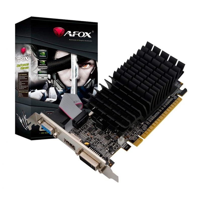 Tarjeta de Video Afox GT210 1GB DDR3 64-bits PCI Express C/Bajo Perfil 1