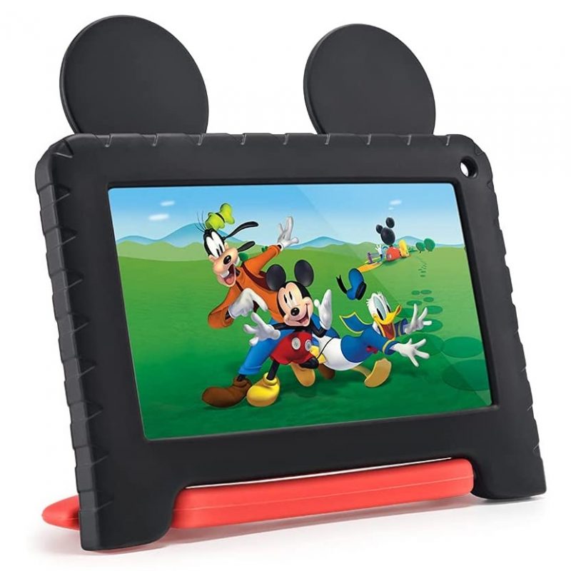 Tablet Multilaser Kids Disney Mickey Mouse Oficial Quad Core 32GB Android WiFi Bluetooth Estuche silicona anti-golpes 2