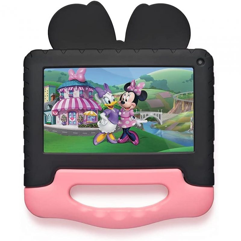 Tablet Multilaser Kids Disney Minnie Oficial Quad Core 32GB Android WiFi Bluetooth Estuche silicona anti-golpes 1