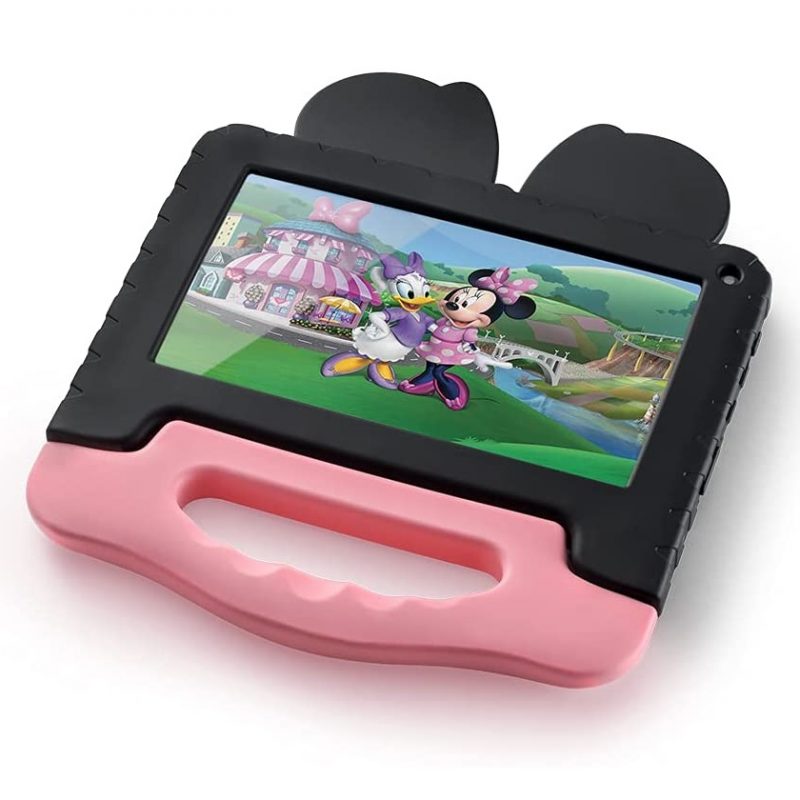 Tablet Multilaser Kids Disney Minnie Oficial Quad Core 32GB Android WiFi Bluetooth Estuche silicona anti-golpes 2