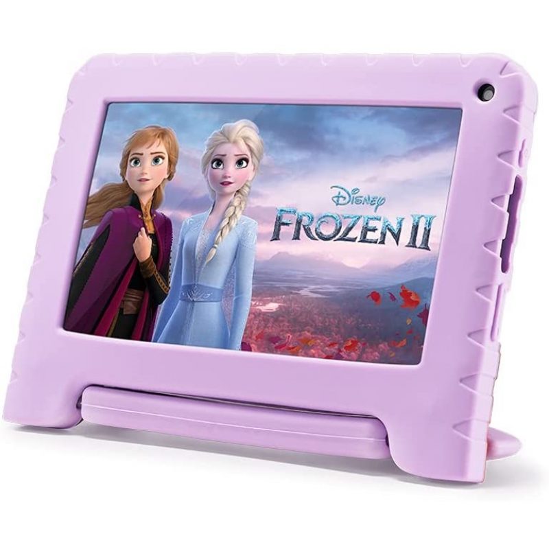 Tablet Multilaser Kids Disney Frozen Oficial Quad Core 32GB Android WiFi Bluetooth Estuche silicona anti-golpes 2