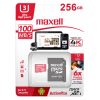 Memoria Micro SD Maxell 256GB Clase 10 100MB/S Ultra High Speed 3 Con Adaptador 3