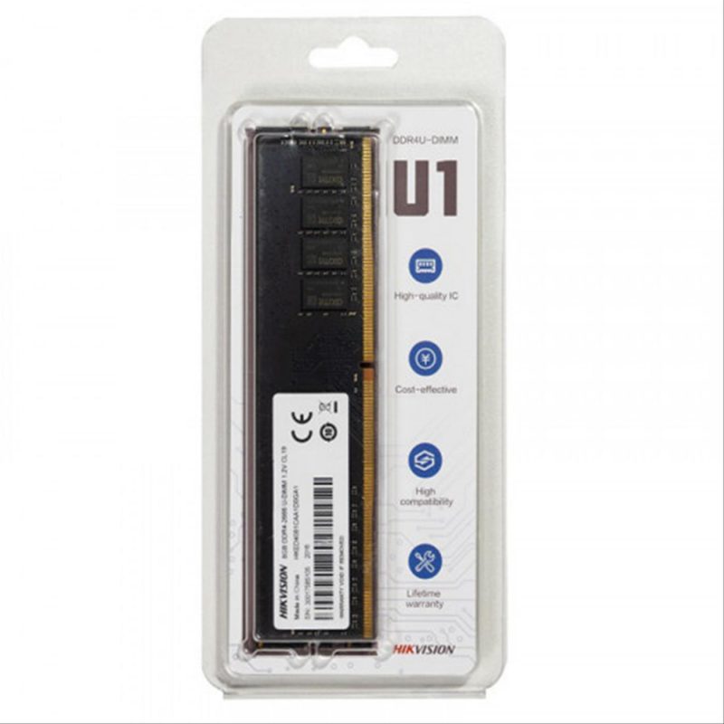 Memoria RAM DDR4 16GB 2666MHZ Hikvision HKED4161DAB1D0ZA1 UDIMM 1.2V 2