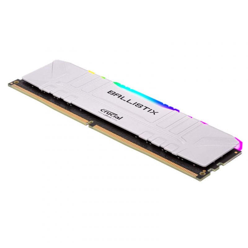 Memoria RAM DDR4 8GB 3200Mhz Crucial Ballistix White Gaming con RGB (Blanca) 2