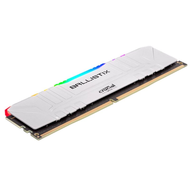 Memoria RAM DDR4 8GB 3200Mhz Crucial Ballistix White Gaming con RGB (Blanca) 3